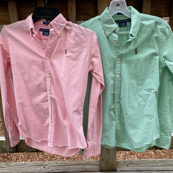 Ralph Lauren Tops - 2 Ralph Lauren Womens Slim Fit button down Top sz0